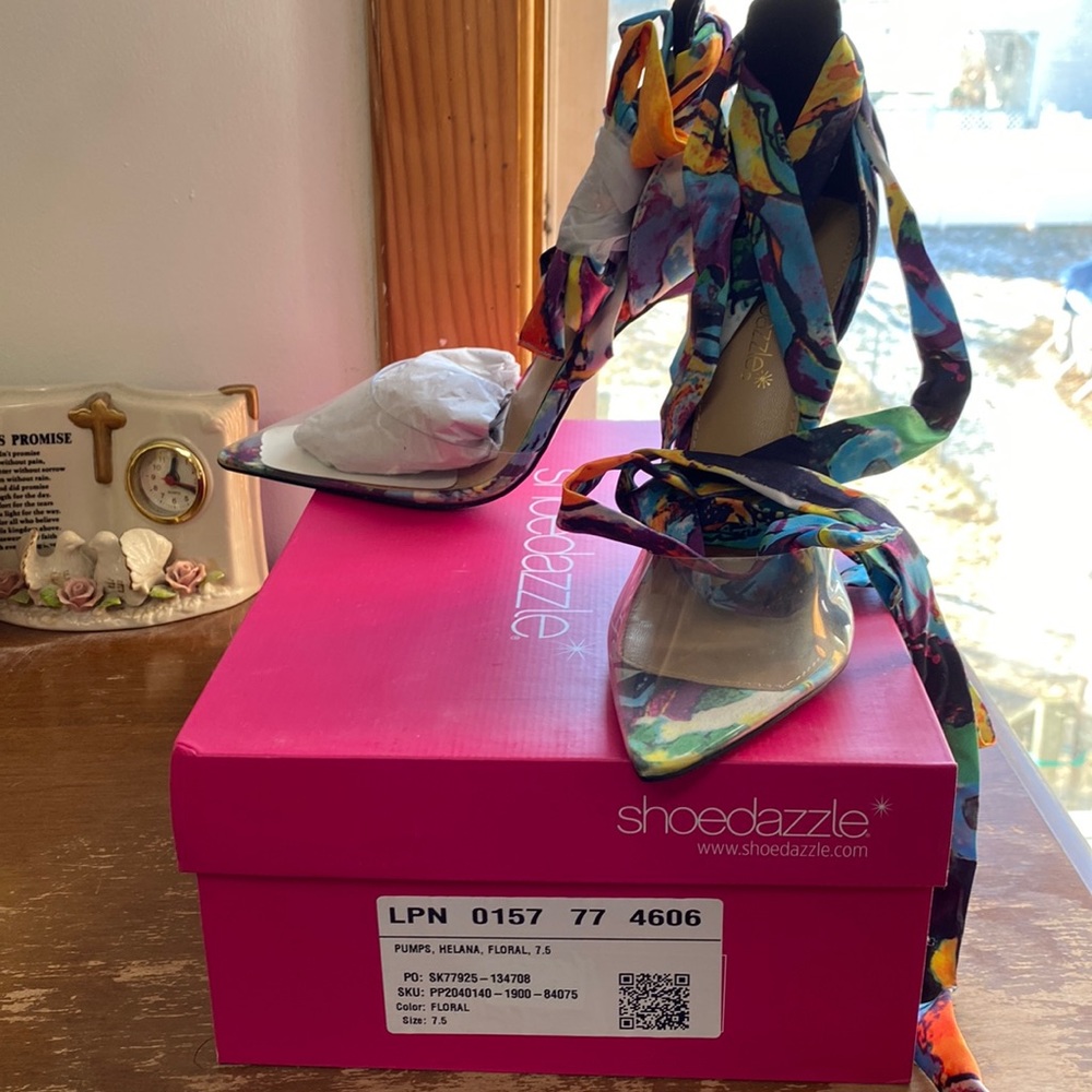 Helena Floral heels